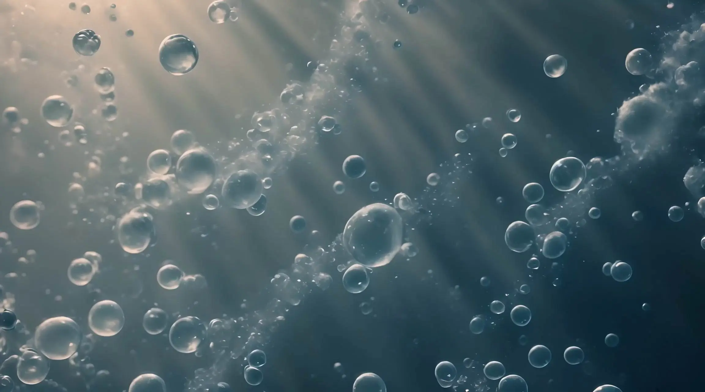 Peaceful Bubble Motion Graphics Video